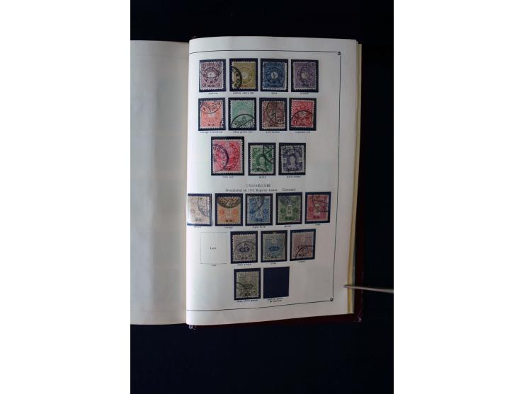 1872/1958, gestempelte Sammlung mit u.a. Mi.-Nr. 129, 144-47, 217 KLB, 428A KLB, Bl.1, 5, 6, 9, 17, 28, 32, 38 etc., dazu Pos