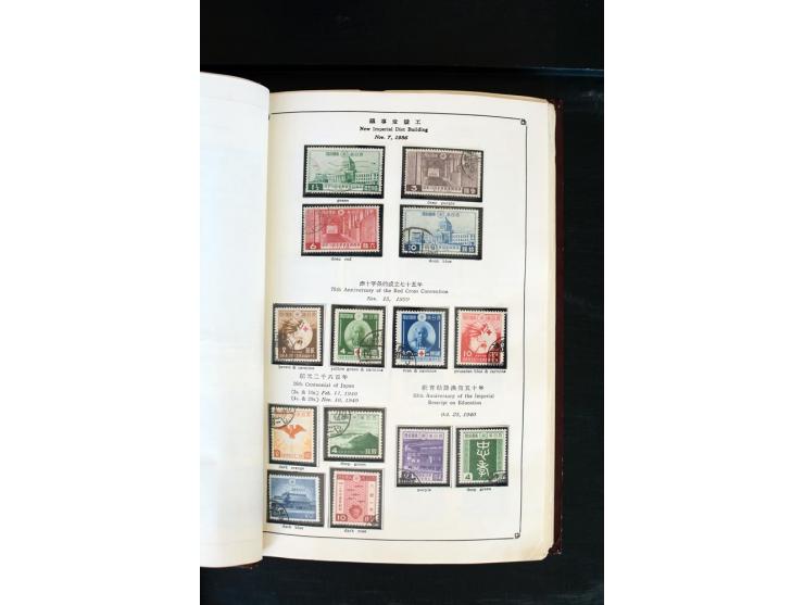 1872/1958, gestempelte Sammlung mit u.a. Mi.-Nr. 129, 144-47, 217 KLB, 428A KLB, Bl.1, 5, 6, 9, 17, 28, 32, 38 etc., dazu Pos