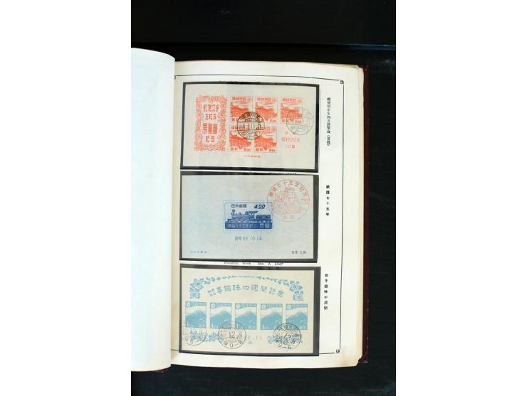 1872/1958, gestempelte Sammlung mit u.a. Mi.-Nr. 129, 144-47, 217 KLB, 428A KLB, Bl.1, 5, 6, 9, 17, 28, 32, 38 etc., dazu Pos