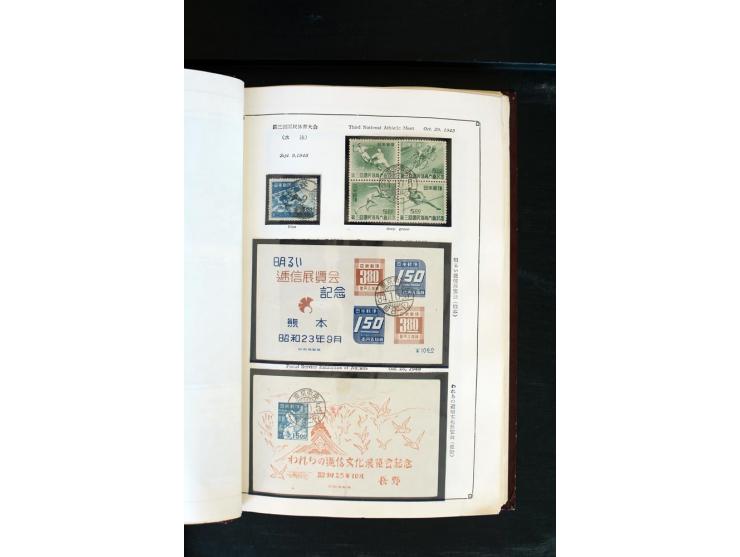 1872/1958, gestempelte Sammlung mit u.a. Mi.-Nr. 129, 144-47, 217 KLB, 428A KLB, Bl.1, 5, 6, 9, 17, 28, 32, 38 etc., dazu Pos