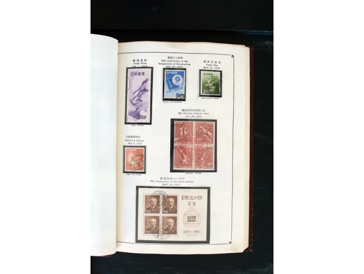1872/1958, gestempelte Sammlung mit u.a. Mi.-Nr. 129, 144-47, 217 KLB, 428A KLB, Bl.1, 5, 6, 9, 17, 28, 32, 38 etc., dazu Pos