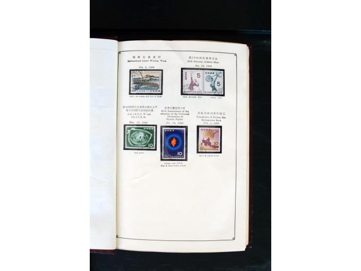 1872/1958, gestempelte Sammlung mit u.a. Mi.-Nr. 129, 144-47, 217 KLB, 428A KLB, Bl.1, 5, 6, 9, 17, 28, 32, 38 etc., dazu Pos