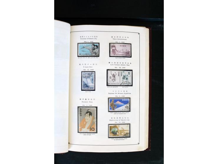 1872/1958, gestempelte Sammlung mit u.a. Mi.-Nr. 129, 144-47, 217 KLB, 428A KLB, Bl.1, 5, 6, 9, 17, 28, 32, 38 etc., dazu Pos