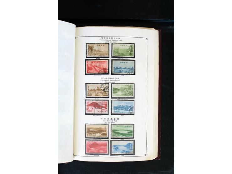 1872/1958, gestempelte Sammlung mit u.a. Mi.-Nr. 129, 144-47, 217 KLB, 428A KLB, Bl.1, 5, 6, 9, 17, 28, 32, 38 etc., dazu Pos