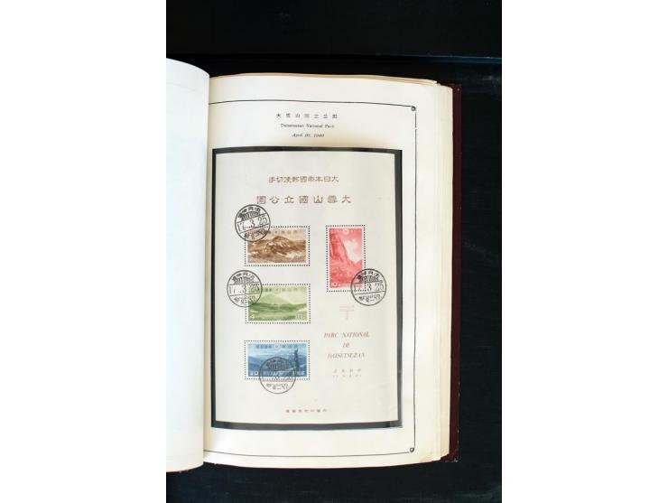 1872/1958, gestempelte Sammlung mit u.a. Mi.-Nr. 129, 144-47, 217 KLB, 428A KLB, Bl.1, 5, 6, 9, 17, 28, 32, 38 etc., dazu Pos