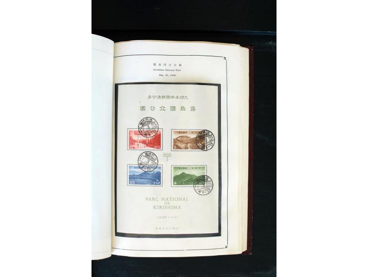 1872/1958, gestempelte Sammlung mit u.a. Mi.-Nr. 129, 144-47, 217 KLB, 428A KLB, Bl.1, 5, 6, 9, 17, 28, 32, 38 etc., dazu Pos