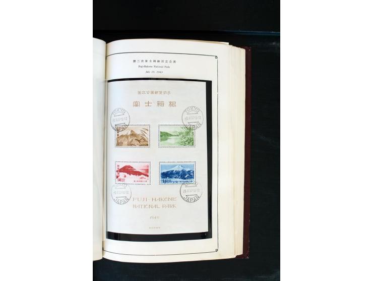 1872/1958, gestempelte Sammlung mit u.a. Mi.-Nr. 129, 144-47, 217 KLB, 428A KLB, Bl.1, 5, 6, 9, 17, 28, 32, 38 etc., dazu Pos