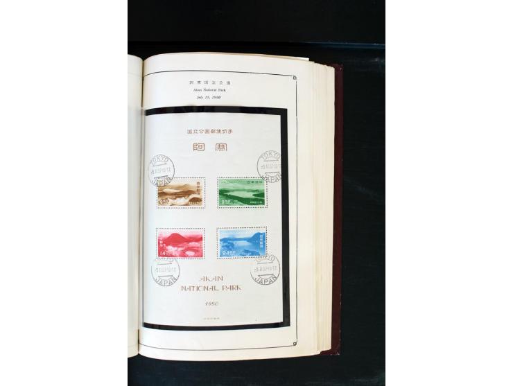 1872/1958, gestempelte Sammlung mit u.a. Mi.-Nr. 129, 144-47, 217 KLB, 428A KLB, Bl.1, 5, 6, 9, 17, 28, 32, 38 etc., dazu Pos