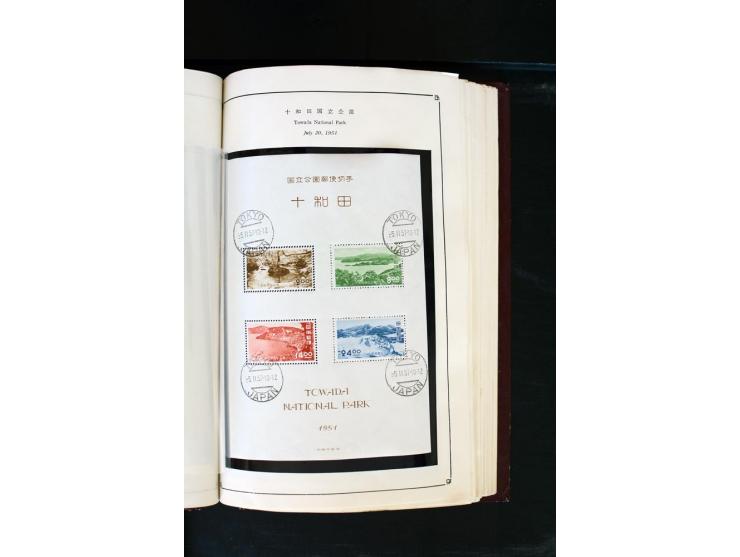 1872/1958, gestempelte Sammlung mit u.a. Mi.-Nr. 129, 144-47, 217 KLB, 428A KLB, Bl.1, 5, 6, 9, 17, 28, 32, 38 etc., dazu Pos