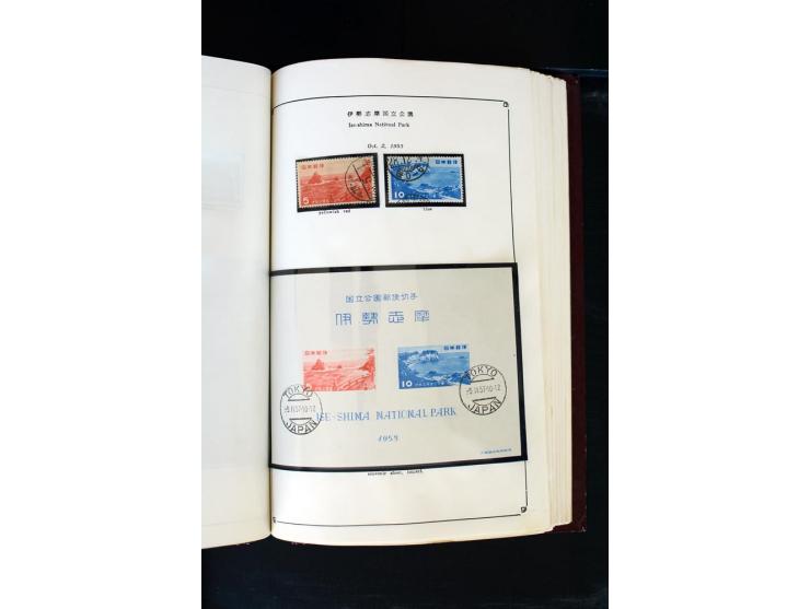 1872/1958, gestempelte Sammlung mit u.a. Mi.-Nr. 129, 144-47, 217 KLB, 428A KLB, Bl.1, 5, 6, 9, 17, 28, 32, 38 etc., dazu Pos