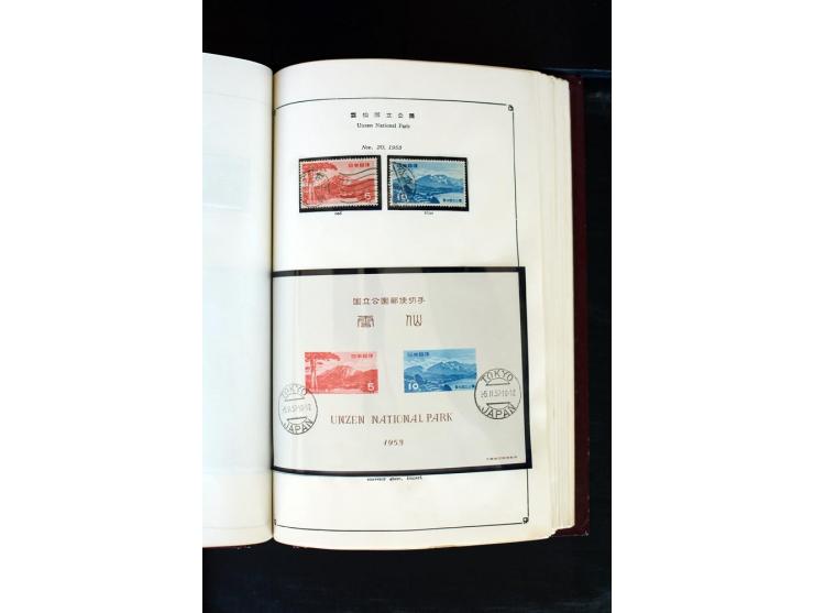 1872/1958, gestempelte Sammlung mit u.a. Mi.-Nr. 129, 144-47, 217 KLB, 428A KLB, Bl.1, 5, 6, 9, 17, 28, 32, 38 etc., dazu Pos
