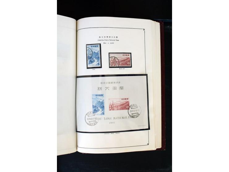 1872/1958, gestempelte Sammlung mit u.a. Mi.-Nr. 129, 144-47, 217 KLB, 428A KLB, Bl.1, 5, 6, 9, 17, 28, 32, 38 etc., dazu Pos