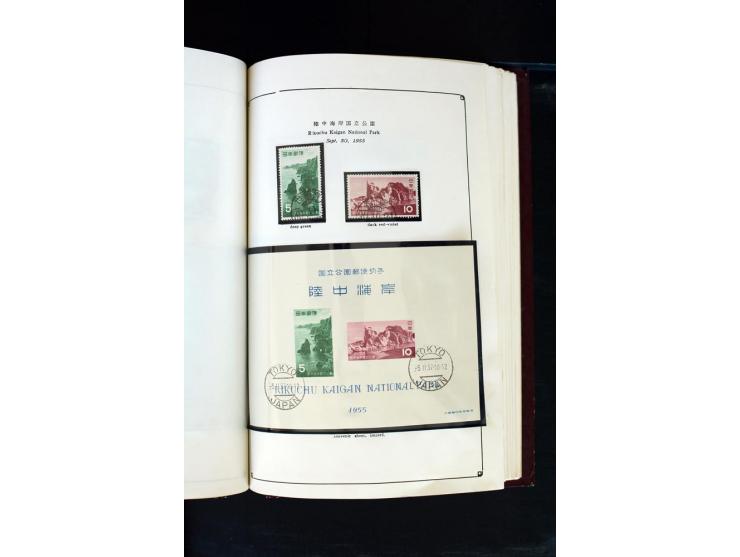 1872/1958, gestempelte Sammlung mit u.a. Mi.-Nr. 129, 144-47, 217 KLB, 428A KLB, Bl.1, 5, 6, 9, 17, 28, 32, 38 etc., dazu Pos