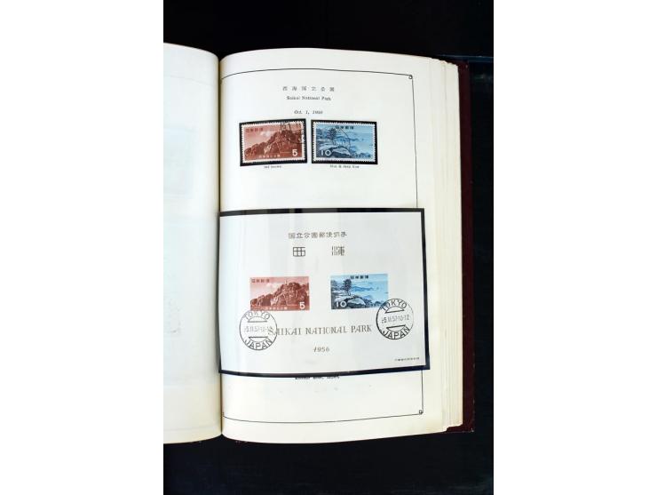 1872/1958, gestempelte Sammlung mit u.a. Mi.-Nr. 129, 144-47, 217 KLB, 428A KLB, Bl.1, 5, 6, 9, 17, 28, 32, 38 etc., dazu Pos
