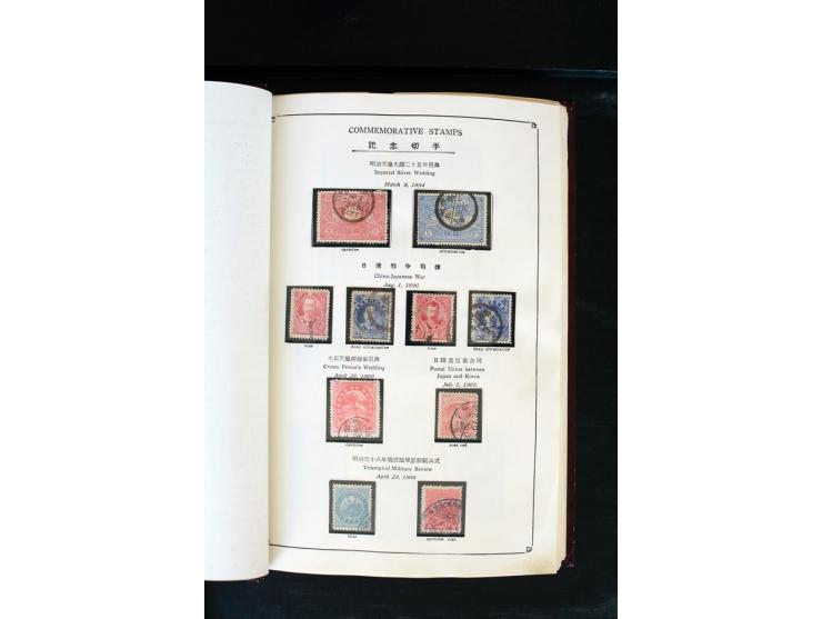 1872/1958, gestempelte Sammlung mit u.a. Mi.-Nr. 129, 144-47, 217 KLB, 428A KLB, Bl.1, 5, 6, 9, 17, 28, 32, 38 etc., dazu Pos