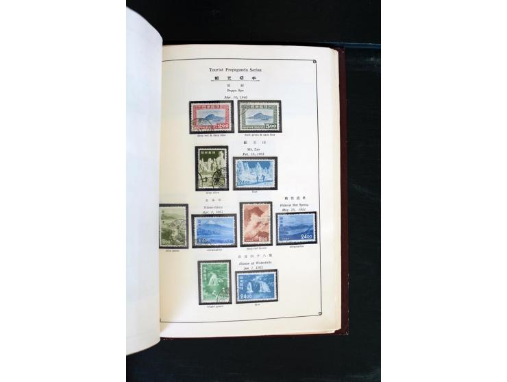 1872/1958, gestempelte Sammlung mit u.a. Mi.-Nr. 129, 144-47, 217 KLB, 428A KLB, Bl.1, 5, 6, 9, 17, 28, 32, 38 etc., dazu Pos
