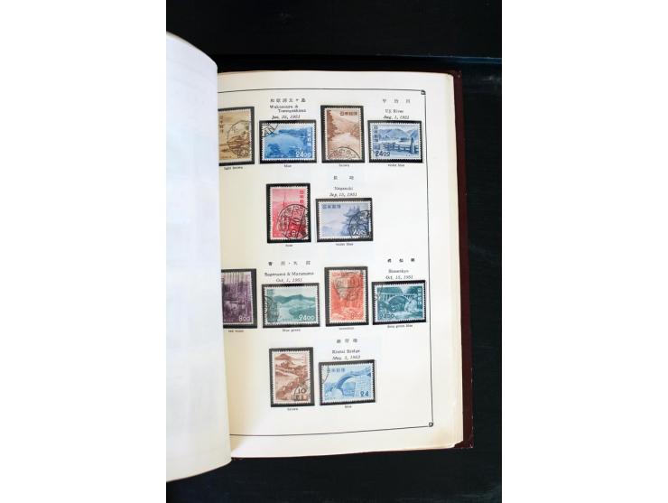 1872/1958, gestempelte Sammlung mit u.a. Mi.-Nr. 129, 144-47, 217 KLB, 428A KLB, Bl.1, 5, 6, 9, 17, 28, 32, 38 etc., dazu Pos