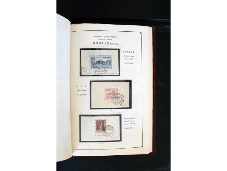 1872/1958, gestempelte Sammlung mit u.a. Mi.-Nr. 129, 144-47, 217 KLB, 428A KLB, Bl.1, 5, 6, 9, 17, 28, 32, 38 etc., dazu Pos