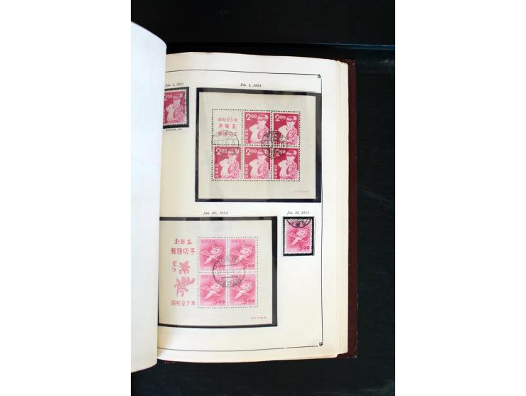 1872/1958, gestempelte Sammlung mit u.a. Mi.-Nr. 129, 144-47, 217 KLB, 428A KLB, Bl.1, 5, 6, 9, 17, 28, 32, 38 etc., dazu Pos