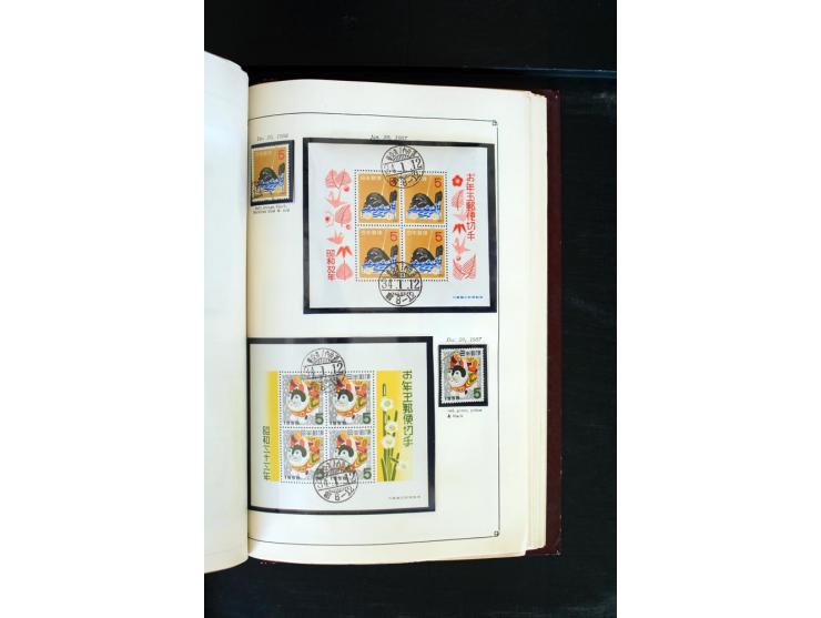 1872/1958, gestempelte Sammlung mit u.a. Mi.-Nr. 129, 144-47, 217 KLB, 428A KLB, Bl.1, 5, 6, 9, 17, 28, 32, 38 etc., dazu Pos