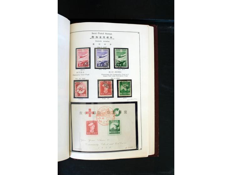 1872/1958, gestempelte Sammlung mit u.a. Mi.-Nr. 129, 144-47, 217 KLB, 428A KLB, Bl.1, 5, 6, 9, 17, 28, 32, 38 etc., dazu Pos