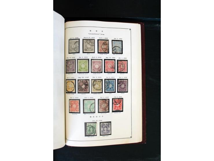 1872/1958, gestempelte Sammlung mit u.a. Mi.-Nr. 129, 144-47, 217 KLB, 428A KLB, Bl.1, 5, 6, 9, 17, 28, 32, 38 etc., dazu Pos