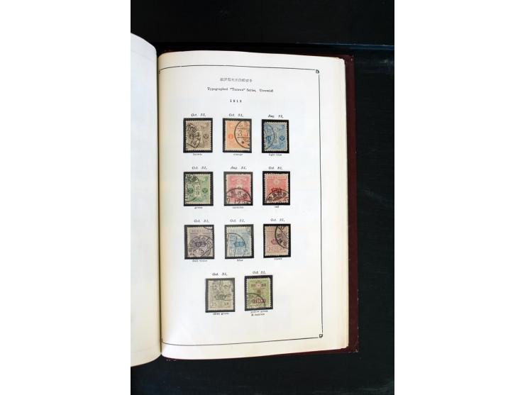 1872/1958, gestempelte Sammlung mit u.a. Mi.-Nr. 129, 144-47, 217 KLB, 428A KLB, Bl.1, 5, 6, 9, 17, 28, 32, 38 etc., dazu Pos