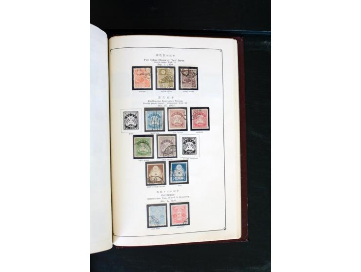 1872/1958, gestempelte Sammlung mit u.a. Mi.-Nr. 129, 144-47, 217 KLB, 428A KLB, Bl.1, 5, 6, 9, 17, 28, 32, 38 etc., dazu Pos
