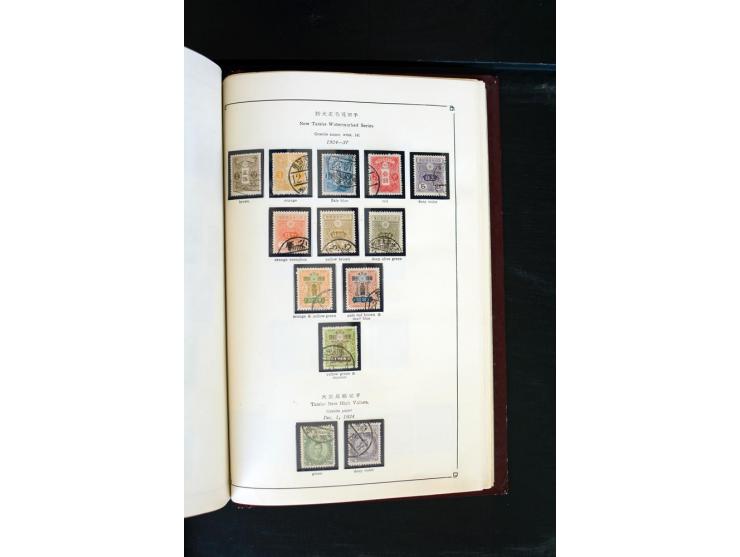 1872/1958, gestempelte Sammlung mit u.a. Mi.-Nr. 129, 144-47, 217 KLB, 428A KLB, Bl.1, 5, 6, 9, 17, 28, 32, 38 etc., dazu Pos