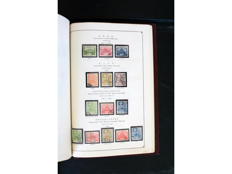 1872/1958, gestempelte Sammlung mit u.a. Mi.-Nr. 129, 144-47, 217 KLB, 428A KLB, Bl.1, 5, 6, 9, 17, 28, 32, 38 etc., dazu Pos