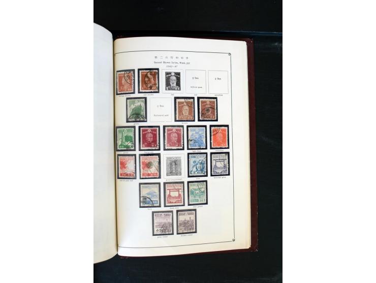 1872/1958, gestempelte Sammlung mit u.a. Mi.-Nr. 129, 144-47, 217 KLB, 428A KLB, Bl.1, 5, 6, 9, 17, 28, 32, 38 etc., dazu Pos