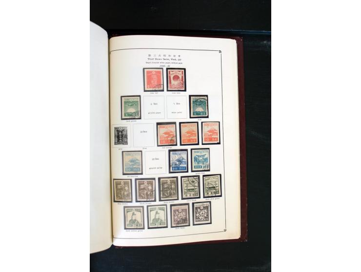 1872/1958, gestempelte Sammlung mit u.a. Mi.-Nr. 129, 144-47, 217 KLB, 428A KLB, Bl.1, 5, 6, 9, 17, 28, 32, 38 etc., dazu Pos