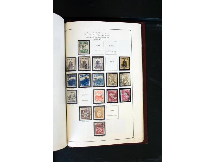 1872/1958, gestempelte Sammlung mit u.a. Mi.-Nr. 129, 144-47, 217 KLB, 428A KLB, Bl.1, 5, 6, 9, 17, 28, 32, 38 etc., dazu Pos