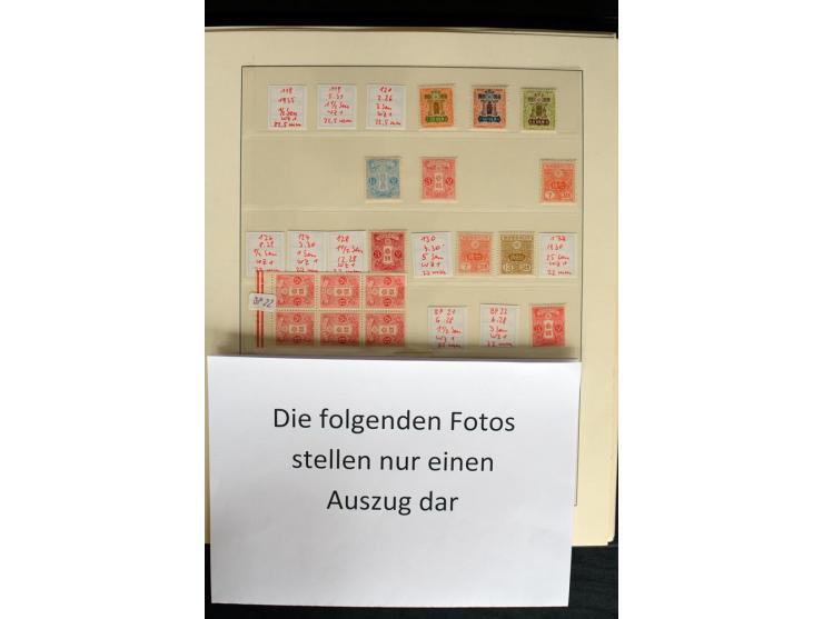 1914/99, postfrische und ungebrauchte Sammlung mit u.a. Mi.-Nr. 170-71 (Neugummi), 180-83, 222-24, 428 KLB, 462-63, 475 KLB, 