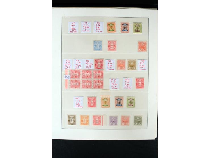 1914/99, postfrische und ungebrauchte Sammlung mit u.a. Mi.-Nr. 170-71 (Neugummi), 180-83, 222-24, 428 KLB, 462-63, 475 KLB, 