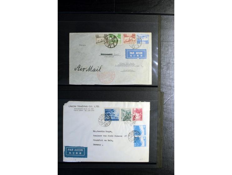 1916/60 (ca.), interessanter Posten Briefe und Karten, dabei Mi.-Nr. 127-29 mit Sonderstempel auf Gedenkkarte, 224-24 auf FDC