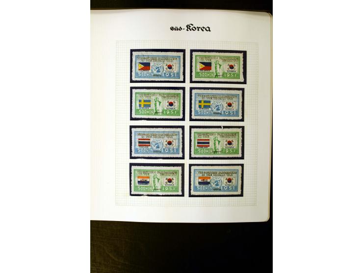 1946/55, postfrische und etwas ungebrauchte Sammlung mit u.a. Mi.-Nr. 27-28, 29-33, 34-35, 37-38, 39, 56, 95-138, Bl.27-48, 1