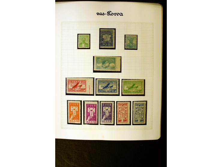 1946/55, postfrische und etwas ungebrauchte Sammlung mit u.a. Mi.-Nr. 27-28, 29-33, 34-35, 37-38, 39, 56, 95-138, Bl.27-48, 1