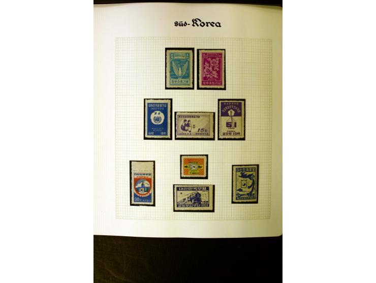 1946/55, postfrische und etwas ungebrauchte Sammlung mit u.a. Mi.-Nr. 27-28, 29-33, 34-35, 37-38, 39, 56, 95-138, Bl.27-48, 1