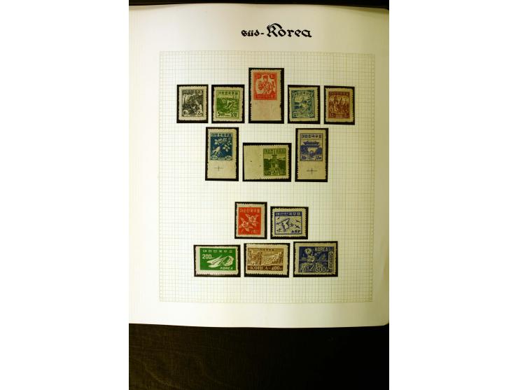 1946/55, postfrische und etwas ungebrauchte Sammlung mit u.a. Mi.-Nr. 27-28, 29-33, 34-35, 37-38, 39, 56, 95-138, Bl.27-48, 1