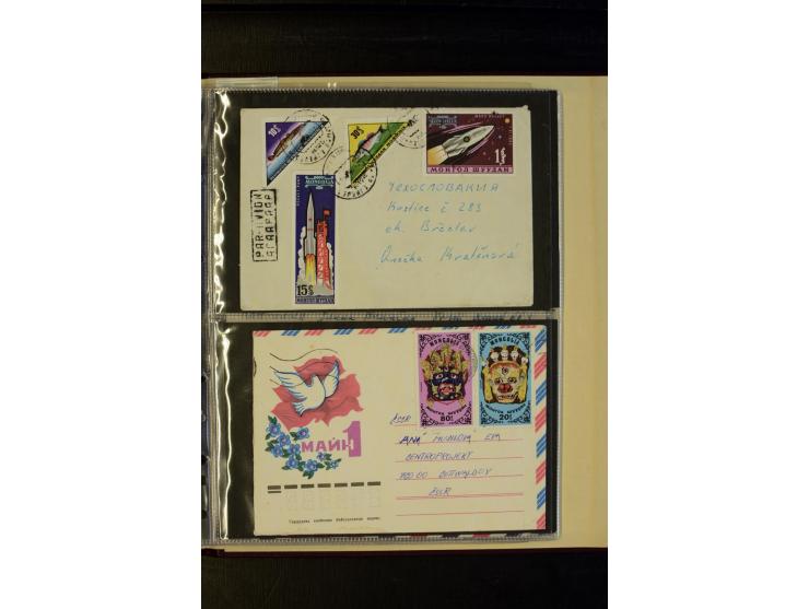1959/89 (ca.), 58 Briefe und Karten in die CSSR gelaufen