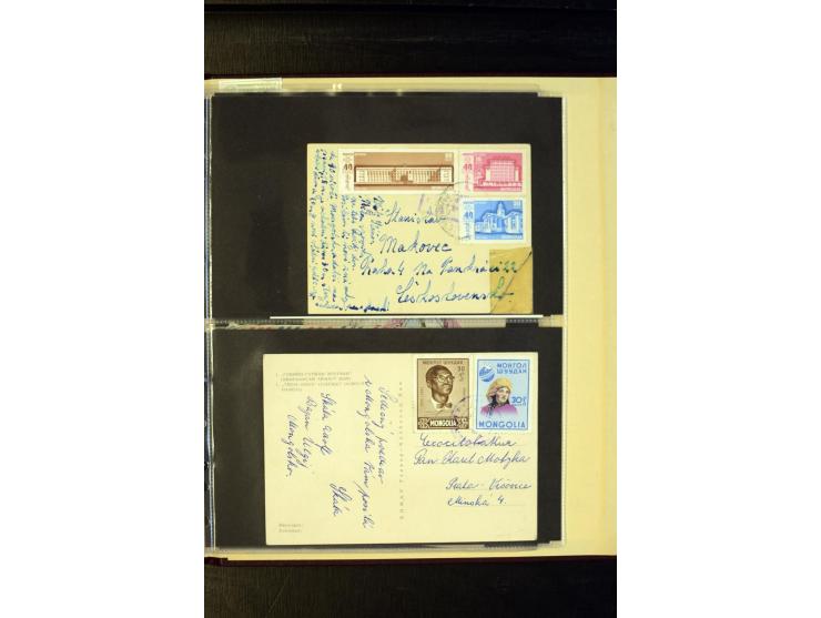 1959/89 (ca.), 58 Briefe und Karten in die CSSR gelaufen
