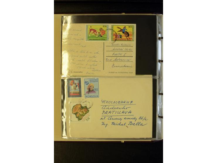 1959/89 (ca.), 58 Briefe und Karten in die CSSR gelaufen