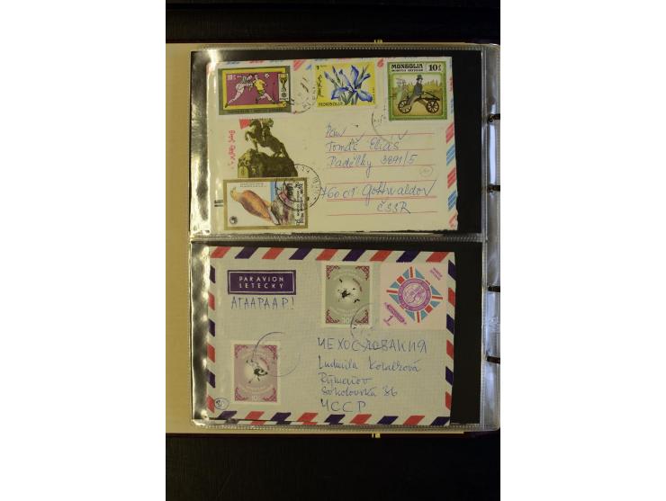 1959/89 (ca.), 58 Briefe und Karten in die CSSR gelaufen
