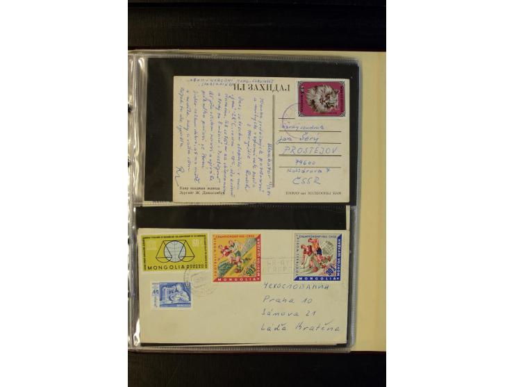 1959/89 (ca.), 58 Briefe und Karten in die CSSR gelaufen