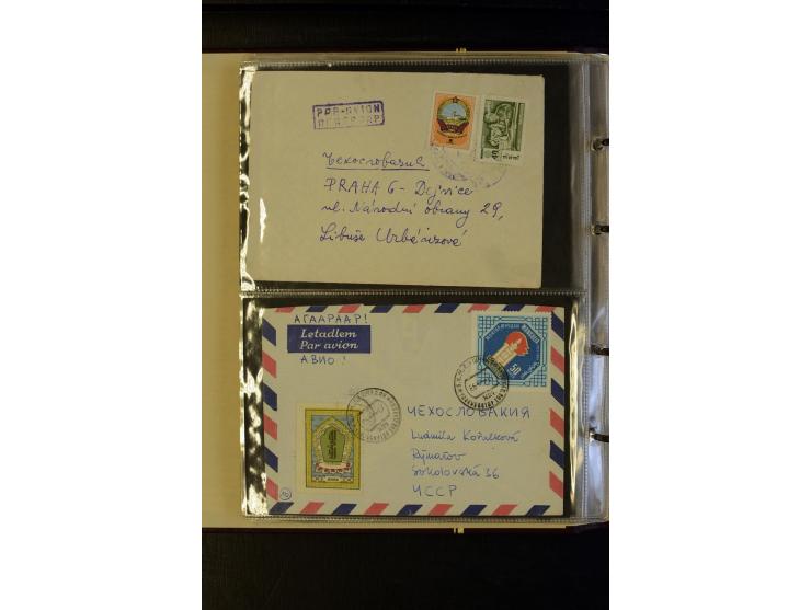 1959/89 (ca.), 58 Briefe und Karten in die CSSR gelaufen