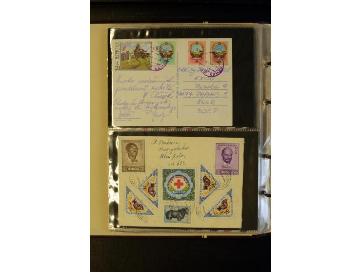 1959/89 (ca.), 58 Briefe und Karten in die CSSR gelaufen
