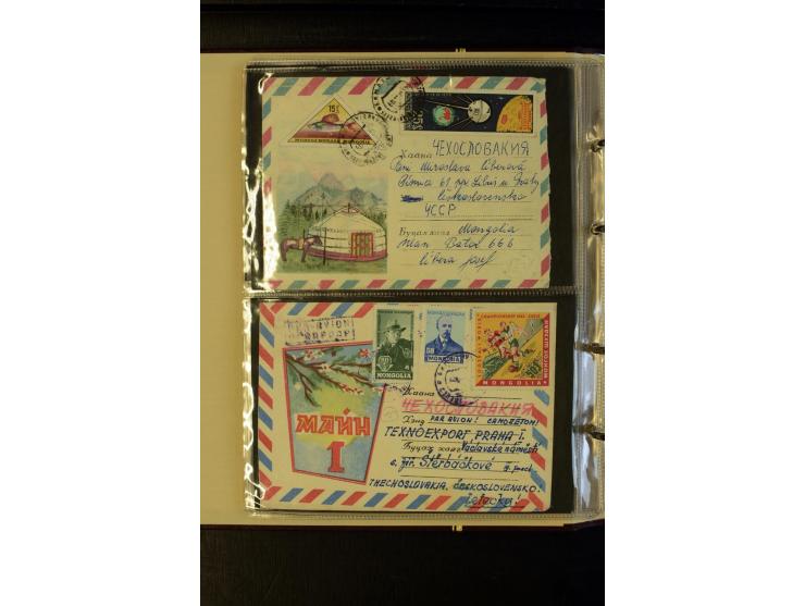 1959/89 (ca.), 58 Briefe und Karten in die CSSR gelaufen