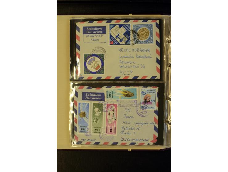 1959/89 (ca.), 58 Briefe und Karten in die CSSR gelaufen