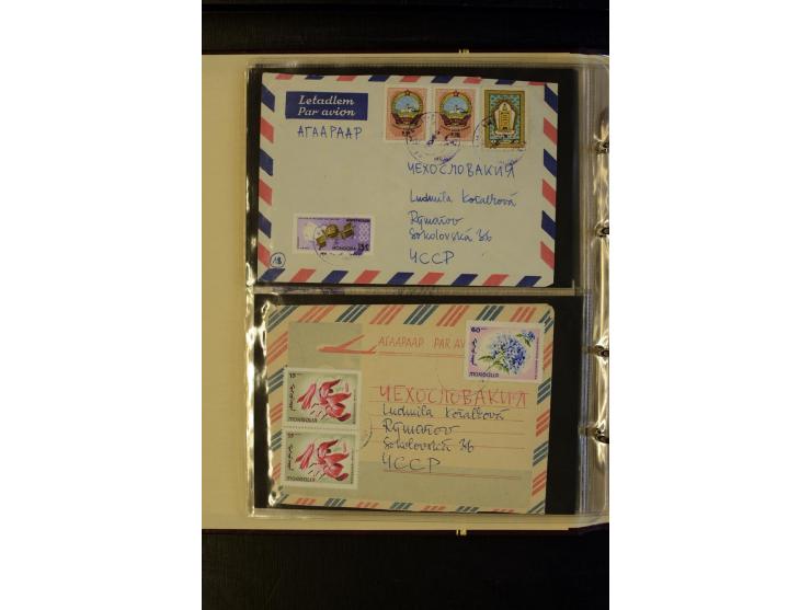 1959/89 (ca.), 58 Briefe und Karten in die CSSR gelaufen